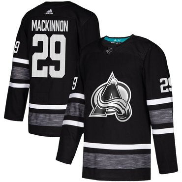 Men's Colorado Avalanche #29 Nathan MacKinnon Black Stitched Hockey Jersey