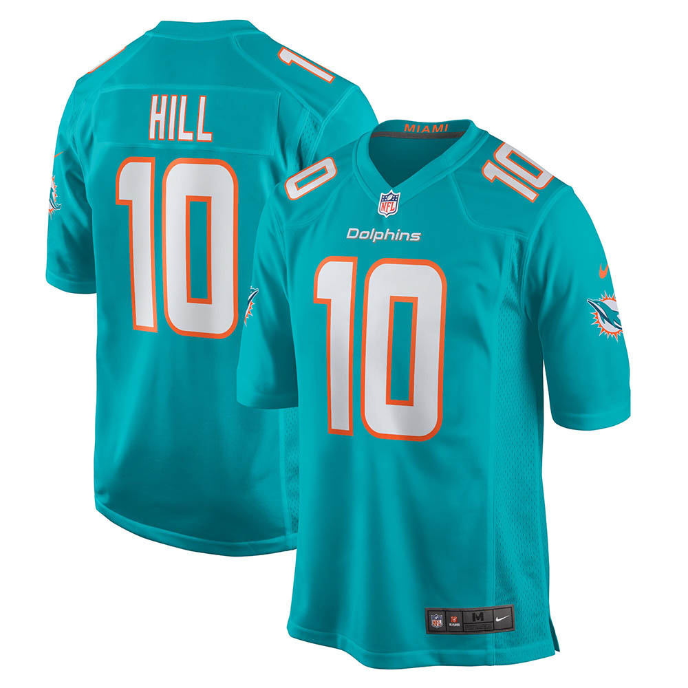 Youth Miami Dolphins Tyreek Hill Game Jersey Aqua
