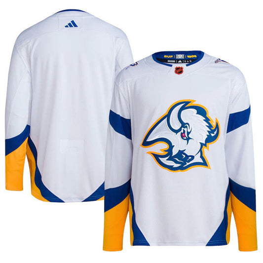 Custom Buffalo Sabres Your Name White Reverse Retro 2.0 Stitched Blank Hockey Jersey